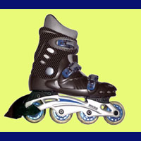 Unique Hard Shell Aluminium Inline Skates.